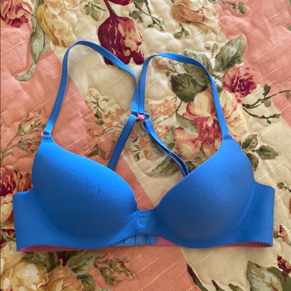 WOMENS Victoria’s Secret Pink Blue Racerback Bra 32A💙🩵